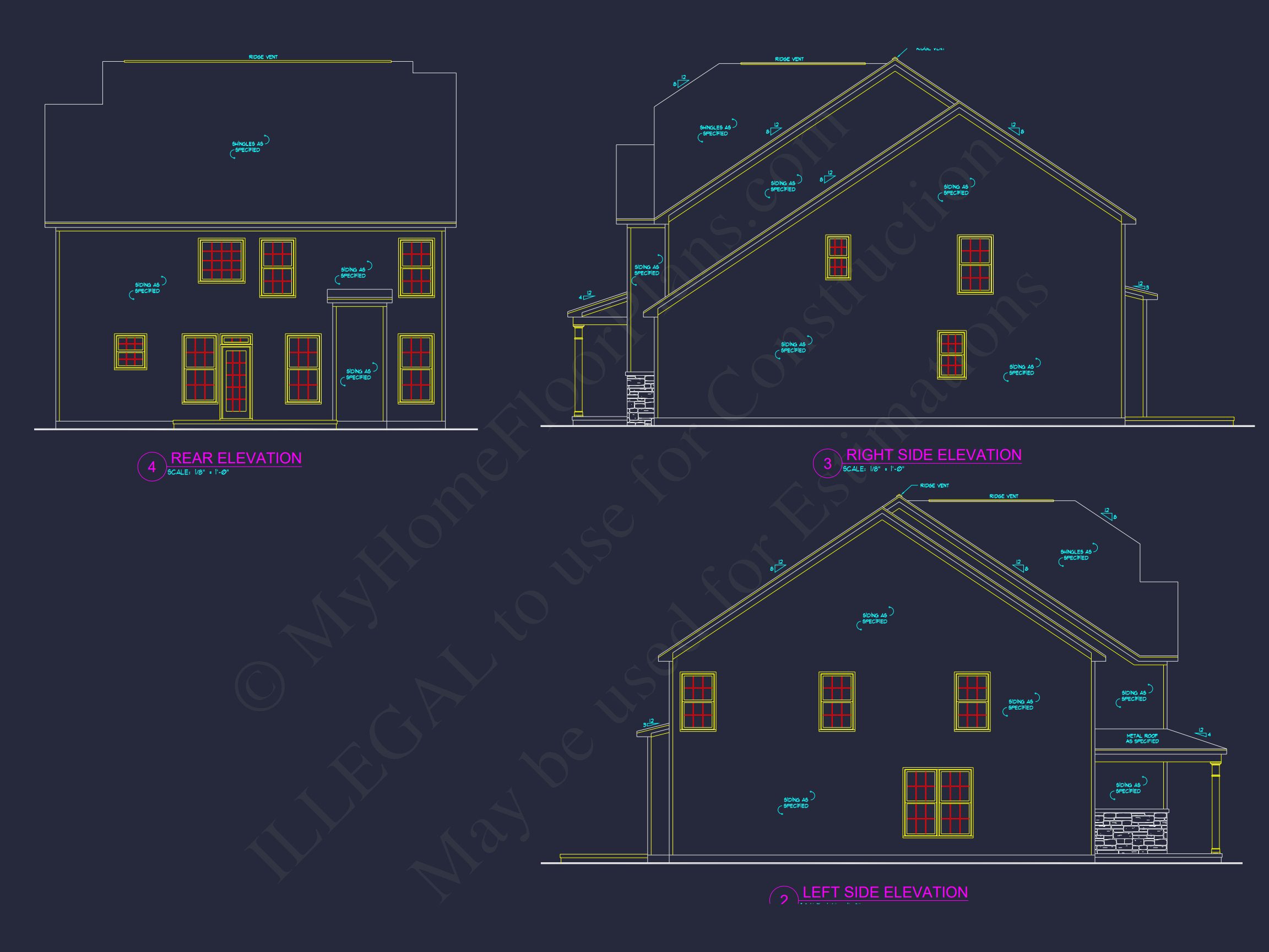 2-Story Traditional house Plan with 4 Bedrooms and Open Floor Plan