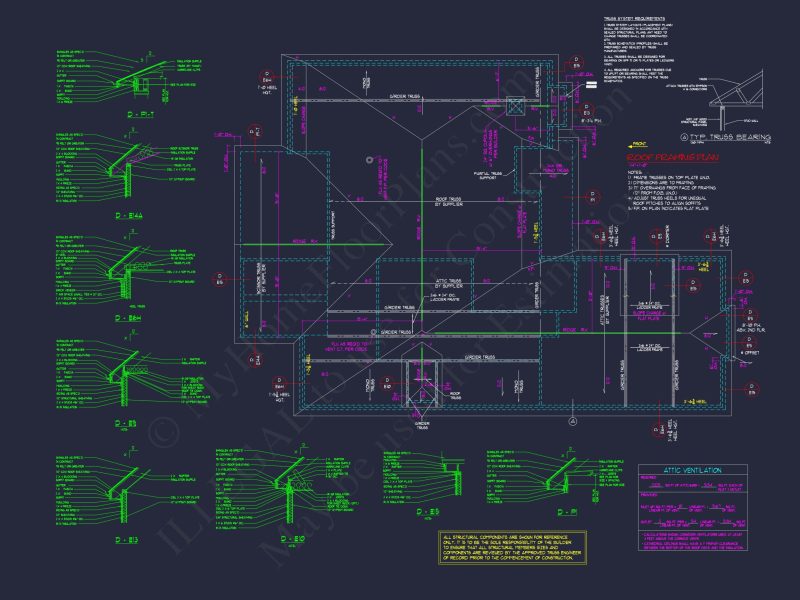 2-Story, 5-Bed Traditional house Floor Plan & Blueprint