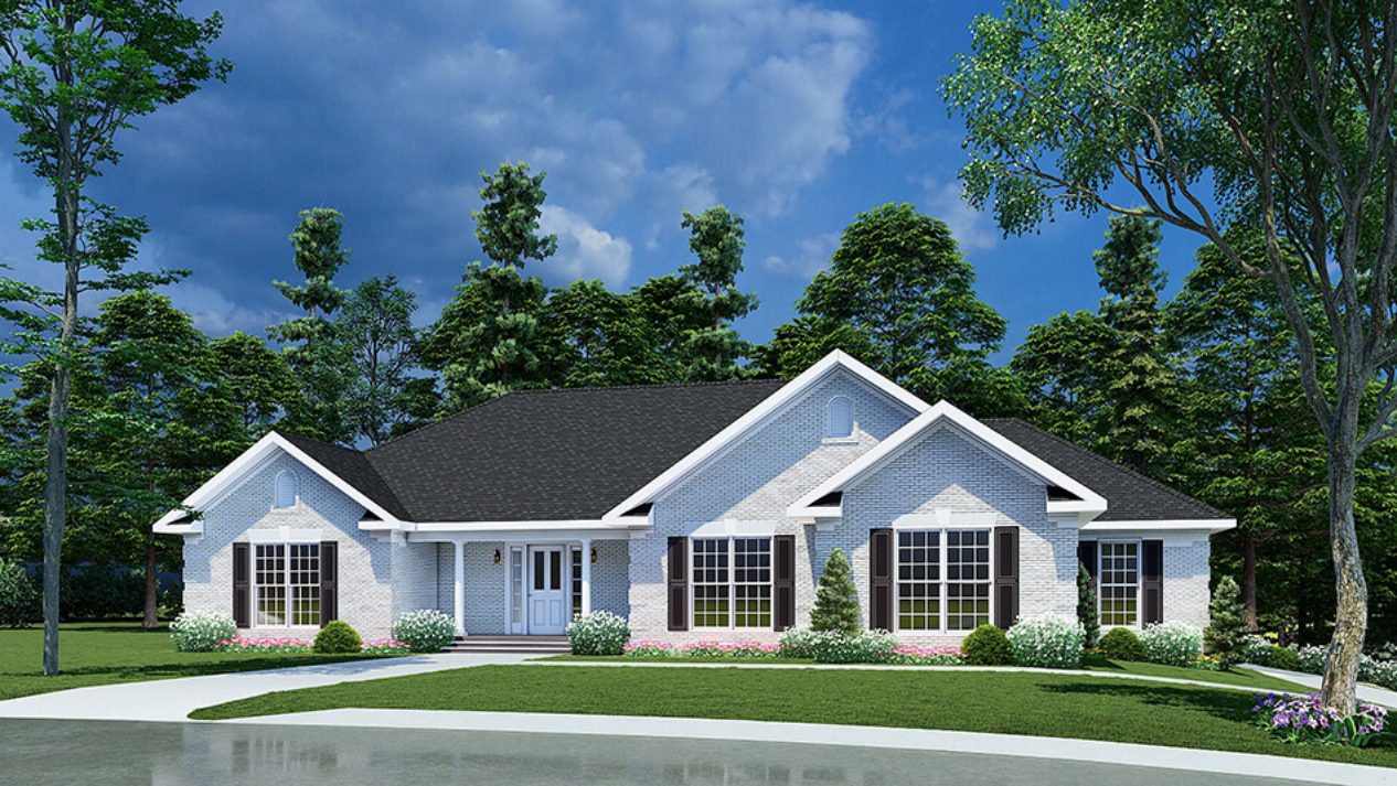Modern house Floor Plan with 3 Beds,CAD Designs,and Workshop