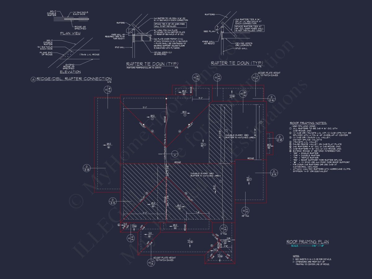 2872 SqFt 4-Bedroom Traditional house Plan & Blueprint