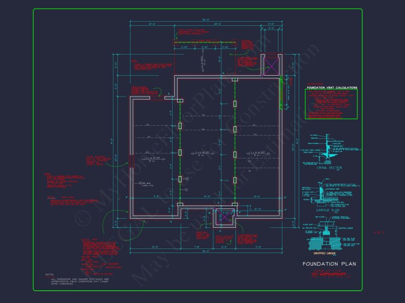 3 Bedroom house Floor Plan with Walk-In Closet and Patio