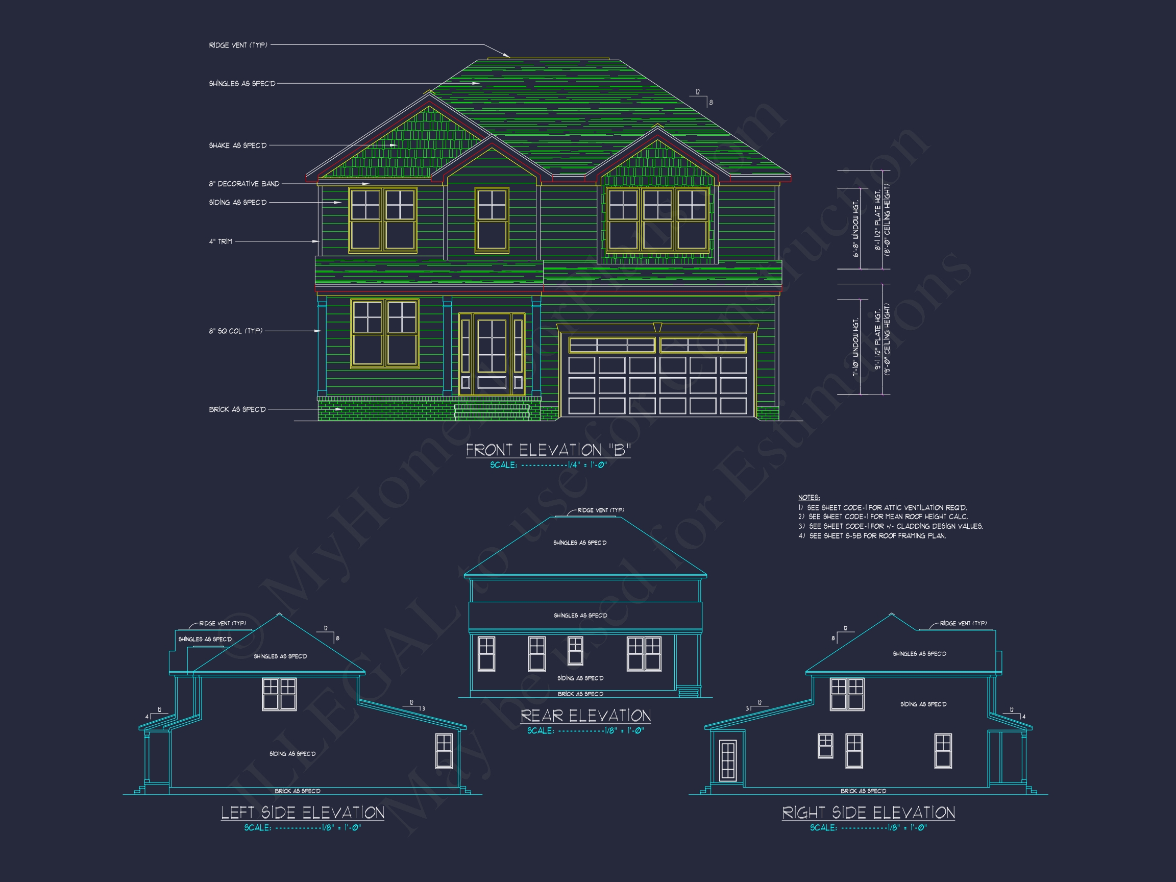 3 Bedroom Home Plan with CAD Blueprints for Modern Designs