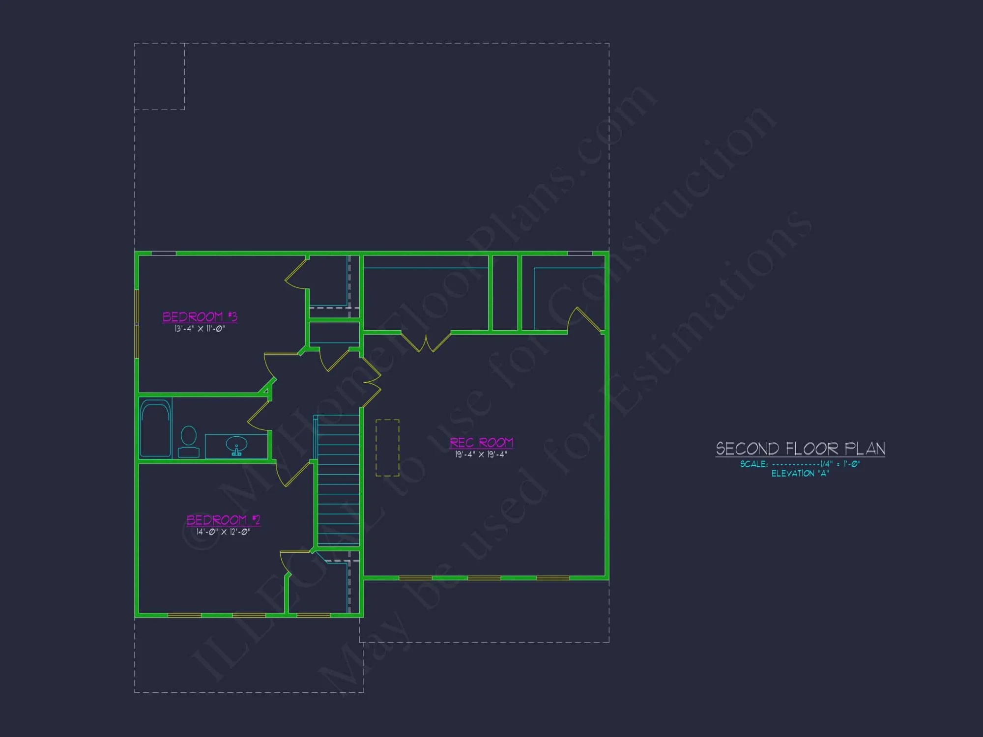 3 Bedroom house Plan with CAD Blueprints for Modern Designs