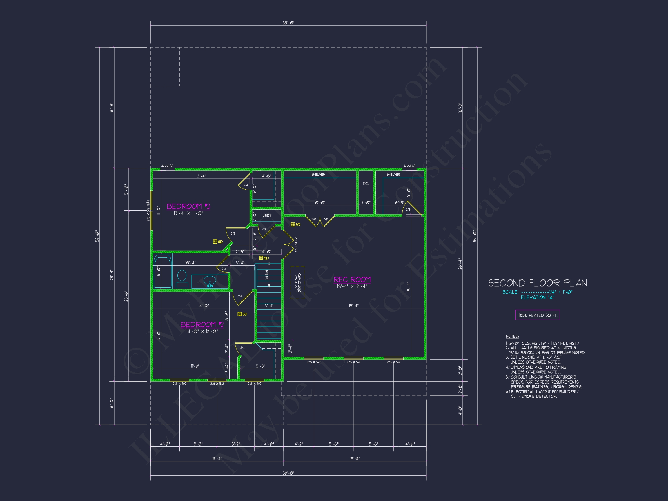 3 Bedroom Home Plan with CAD Blueprints for Modern Designs