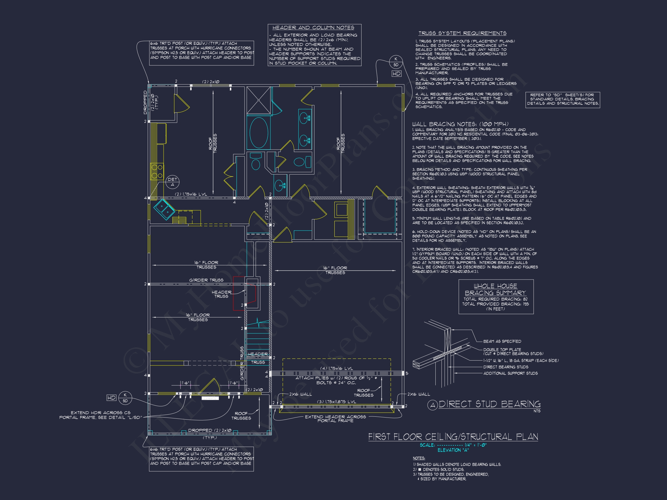 3 Bedroom Home Plan with CAD Blueprints for Modern Designs