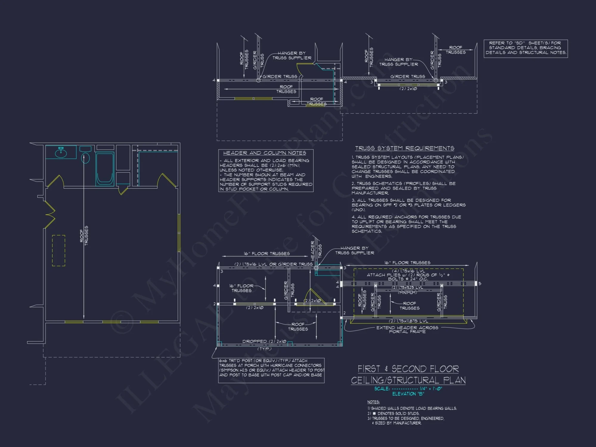3 Bedroom house Plan with CAD Blueprints for Modern Designs