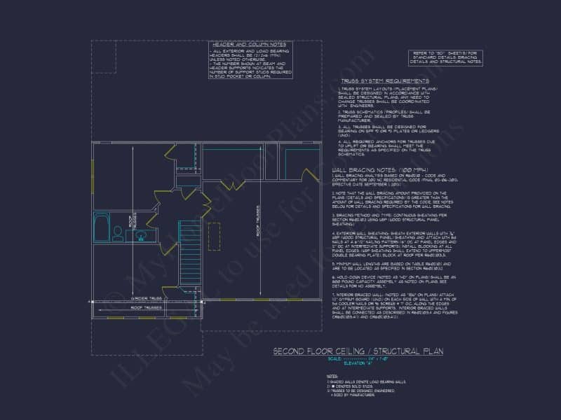3 Bedroom house Plan with CAD Blueprints for Modern Designs