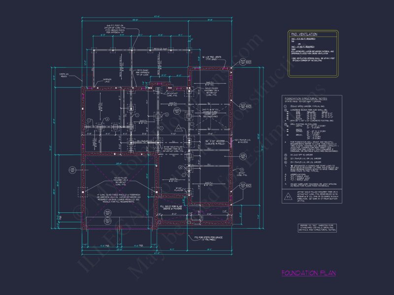 3-Bedroom house Plan with Traditional Design and CAD Blueprint