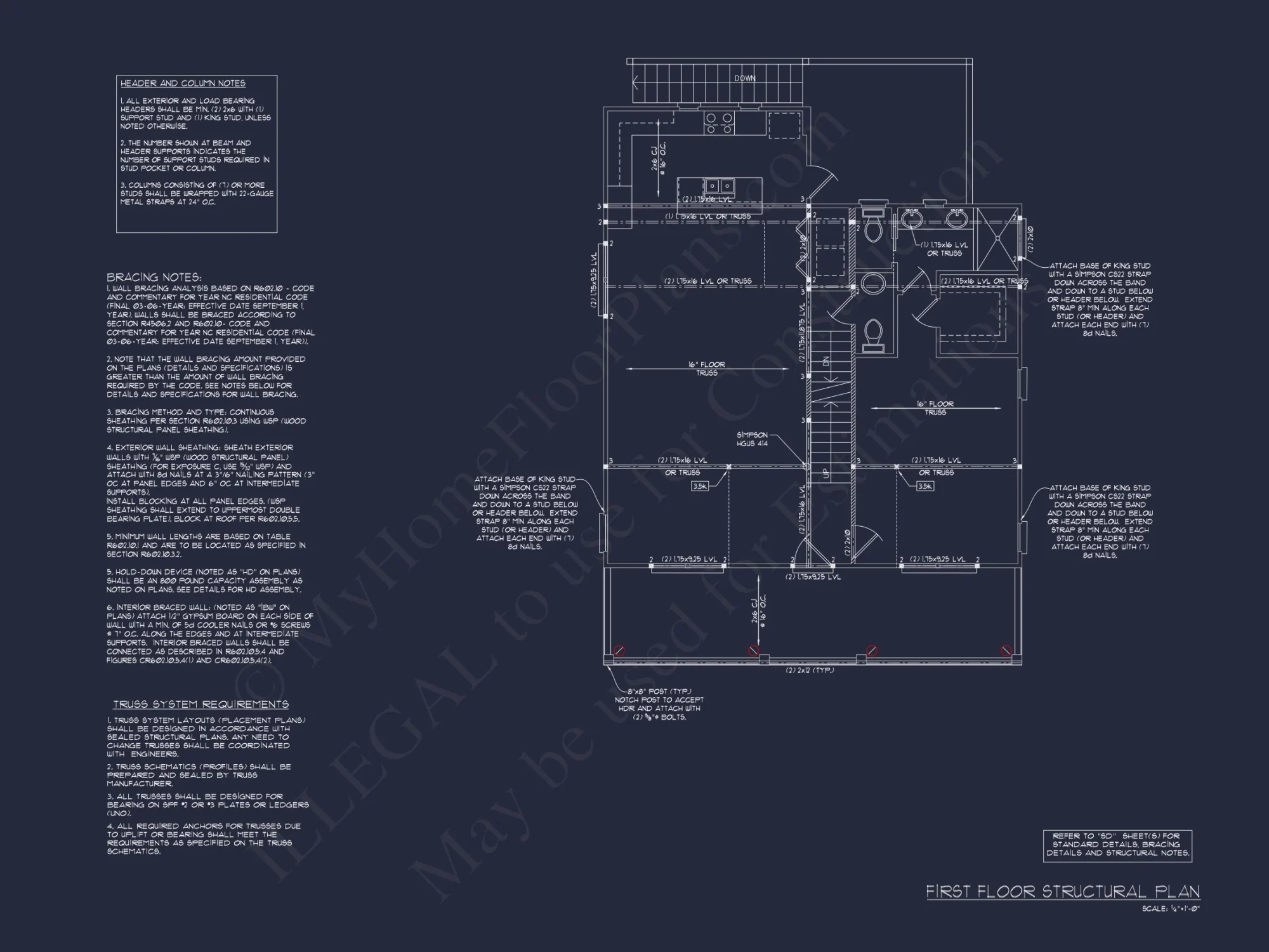 3-Story Craftsman house Plan: Floor Designs & Blueprints