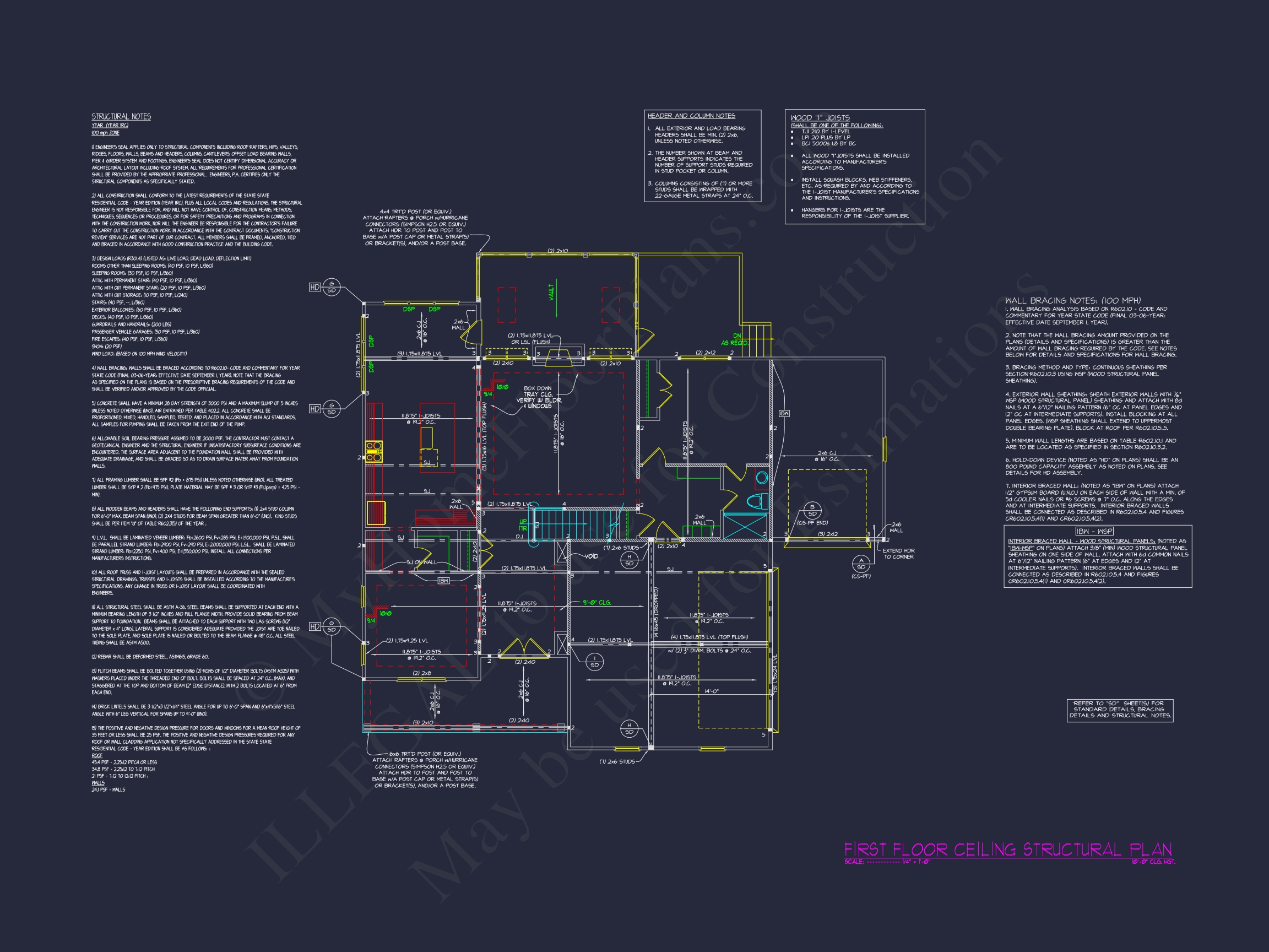 3-Story Home Plan with 5 Bedrooms,CAD Blueprints & Designs