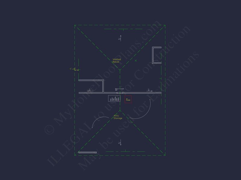3-Story house Plan with CAD Designs & Vaulted Ceilings