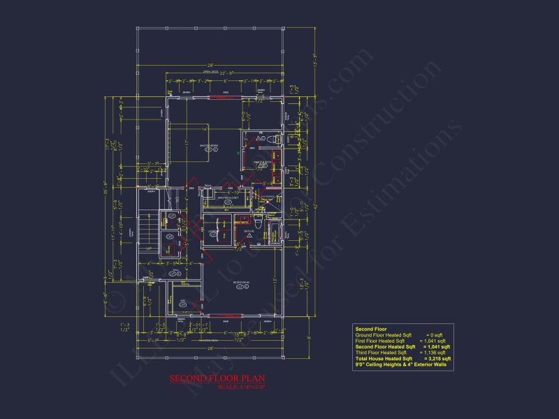 3-Story house Plan with CAD Designs & Vaulted Ceilings