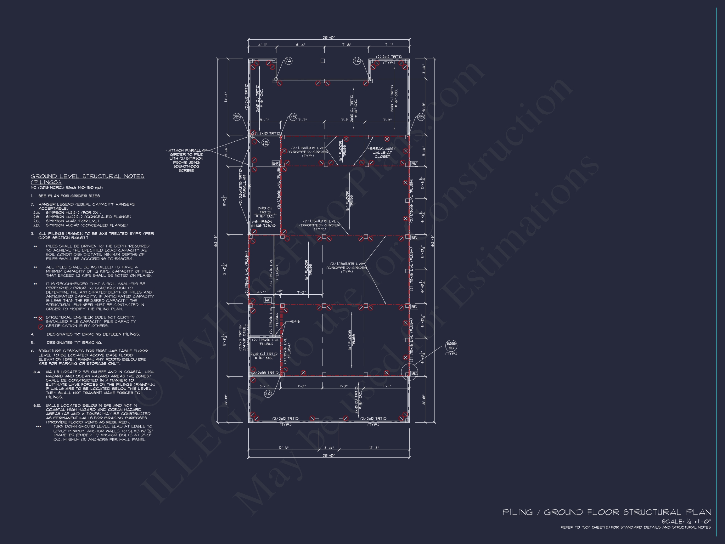 3-Story Home Plan with CAD Designs & Vaulted Ceilings