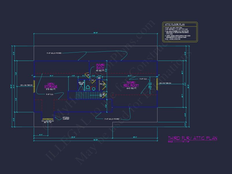 3-Story house Plan with Spacious Garage and Open Floor Plan