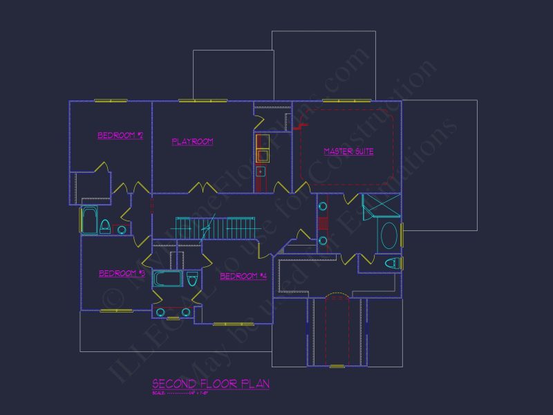 3-Story house Plan with Spacious Garage and Open Floor Plan