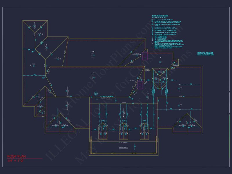 3-car garage house plan with floor plans and CAD blueprint designs