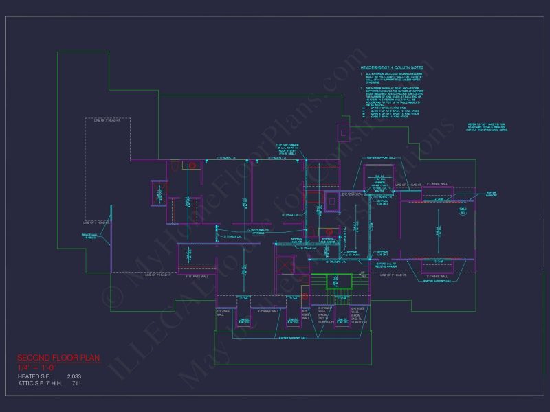 3-car garage house plan with floor plans and CAD blueprint designs