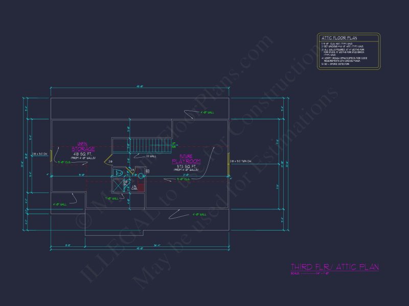 4-Bedroom house Plan with 3 Floors, Blueprint & CAD Designs