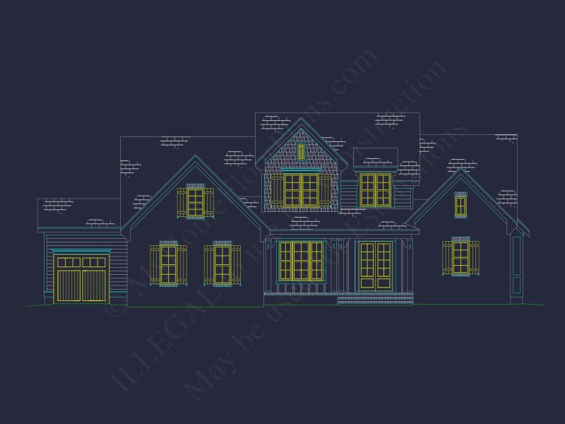 4-Bedroom house Plan with Architectural Blueprint Designs