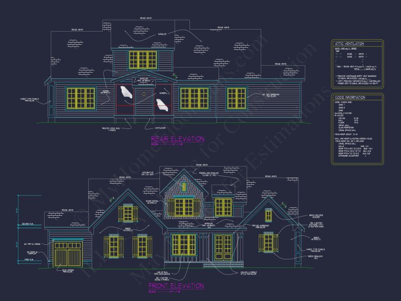 4-Bedroom house Plan with Architectural Blueprint Designs