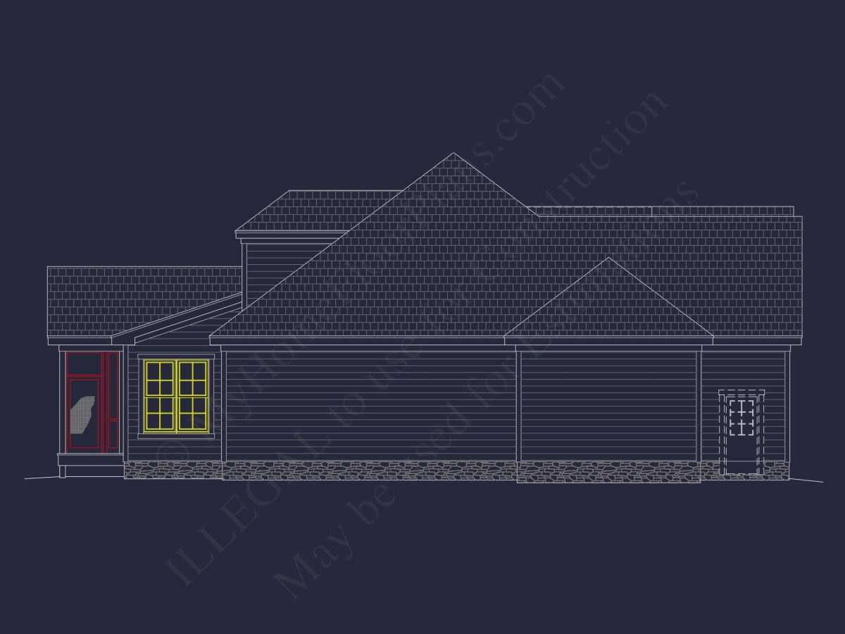 4-Bedroom Southern house Plan with Open Floor Designs