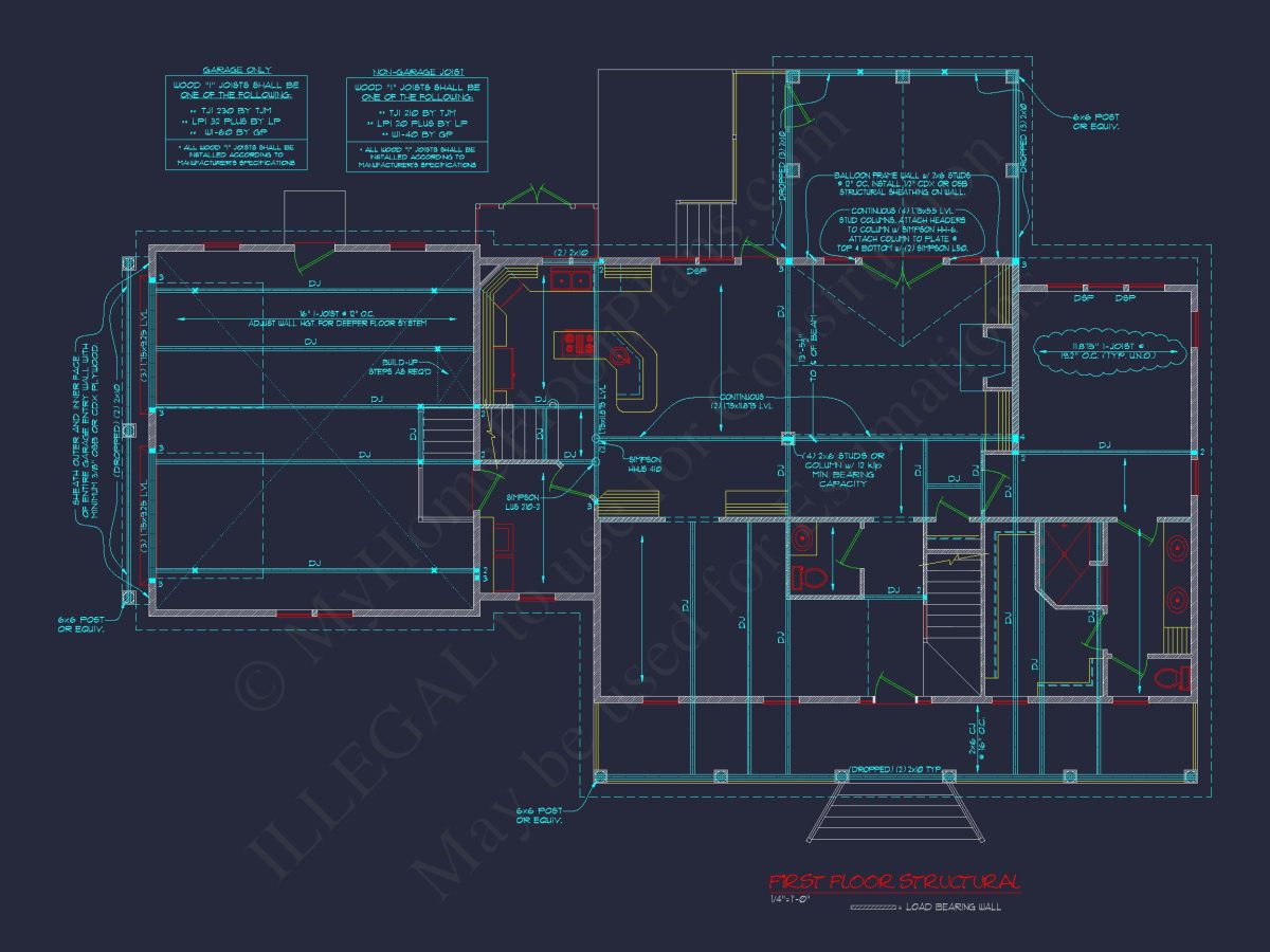 78'-Wide Cape Cod Floor Plan with Great Room and 2 Garage Bays