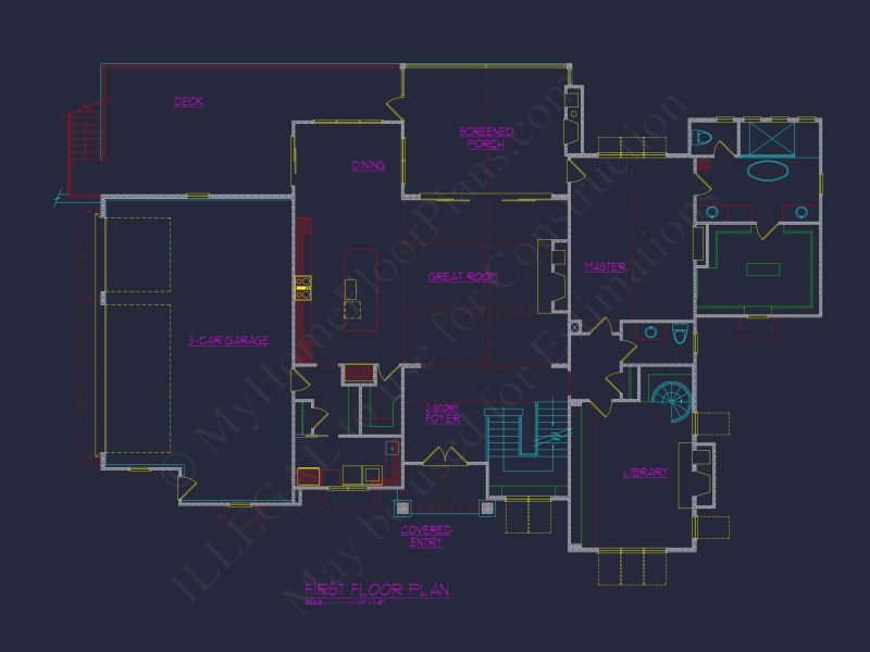 A Luxurious 5, 500 Sq. Ft. Tudor-Style house Plan with Detailed CAD Blueprints