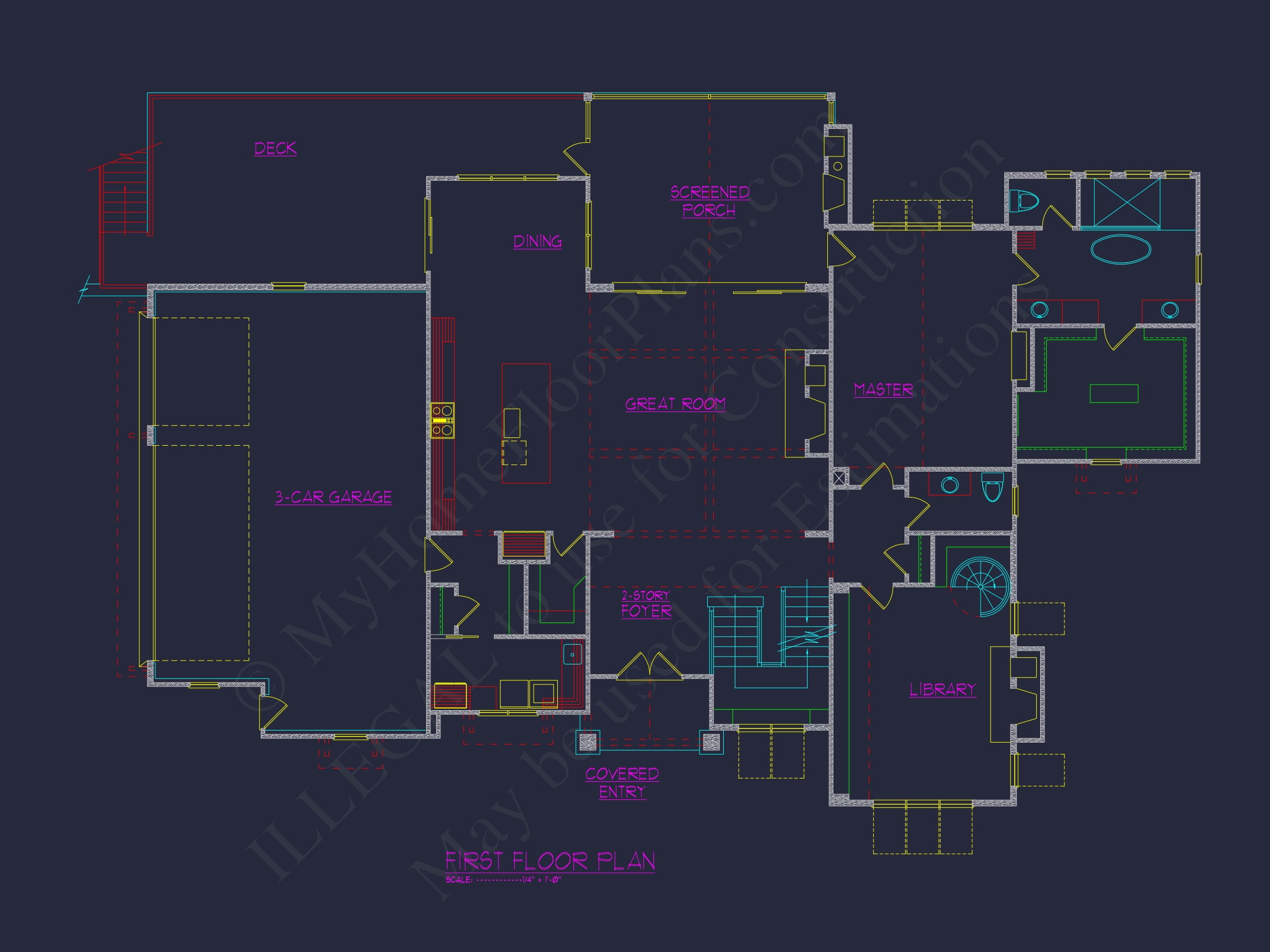 A Luxurious 5,500 Sq. Ft. Tudor-Style Home Plan with Detailed CAD Blueprints