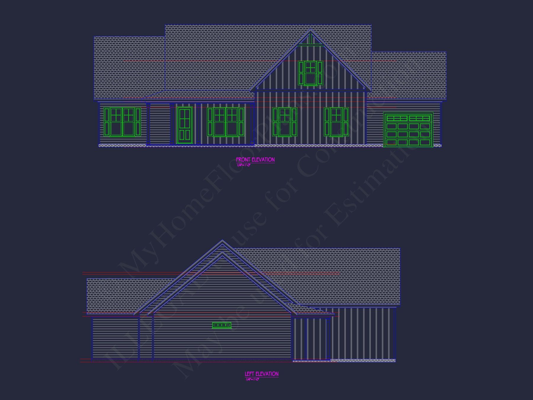 Affordable house Plan with 1.5 Floors and Spacious CAD Designs
