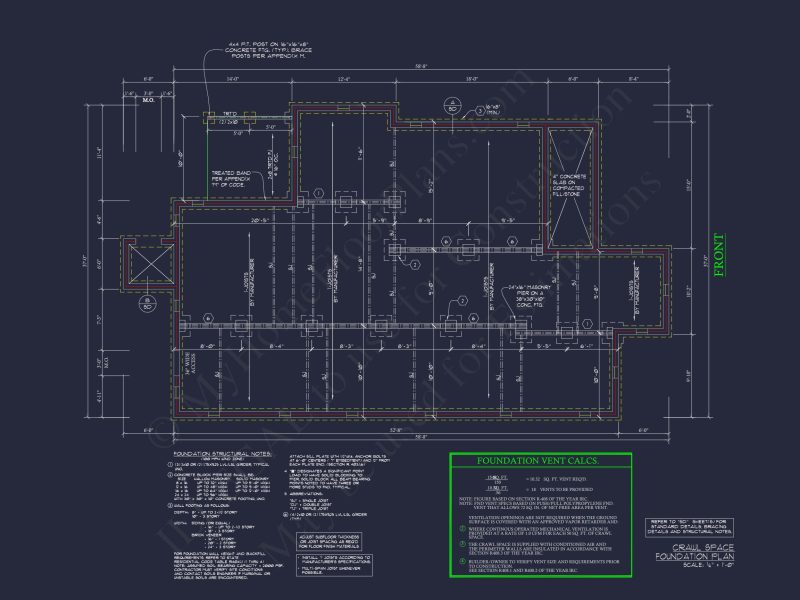 Affordable Ranch house Floor Plan with 6 Bedrooms and CAD Designs