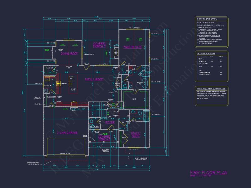Architectural CAD house Blueprint Plan for a Modern Design