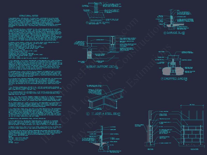 Architectural Floor Plan Blueprint for Spacious 4-Bed Craftsman house