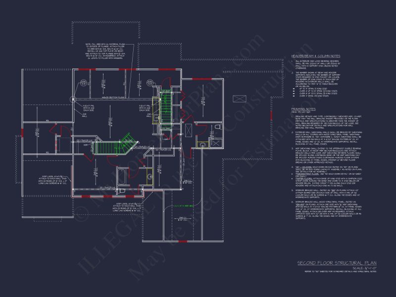 Architectural house Blueprint with CAD Designs & Floor Plans