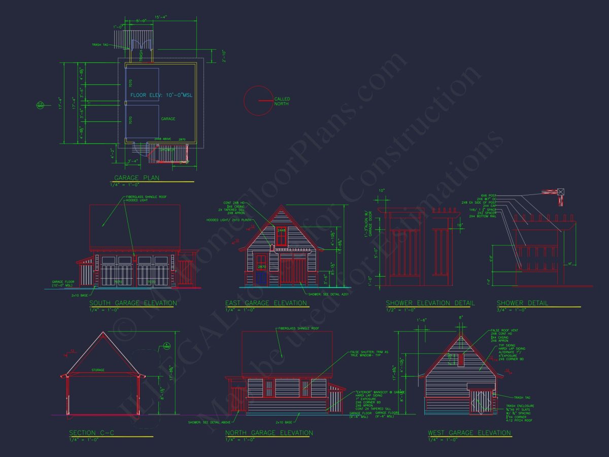 Architectural house Design Blueprint with 2 Floors and CAD