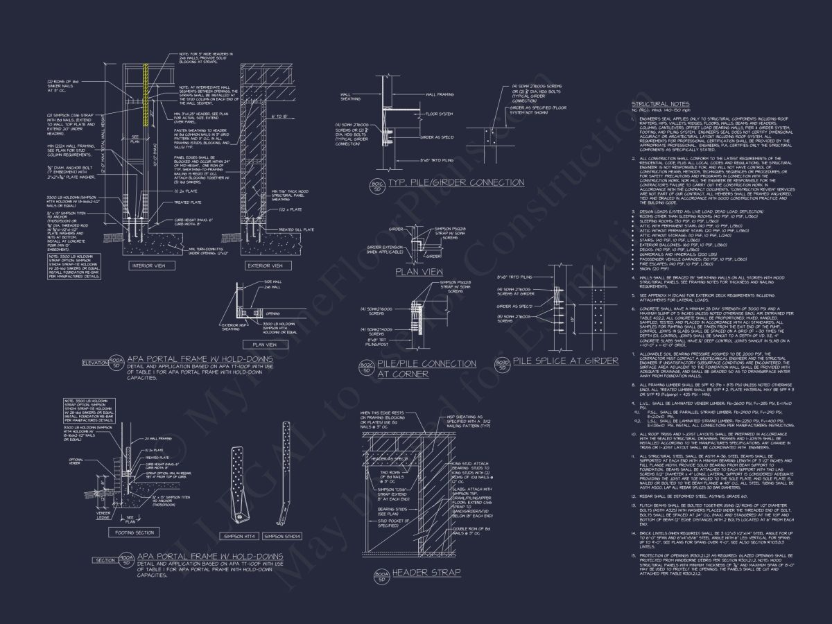 Architectural house Design Blueprint with 2 Floors and CAD