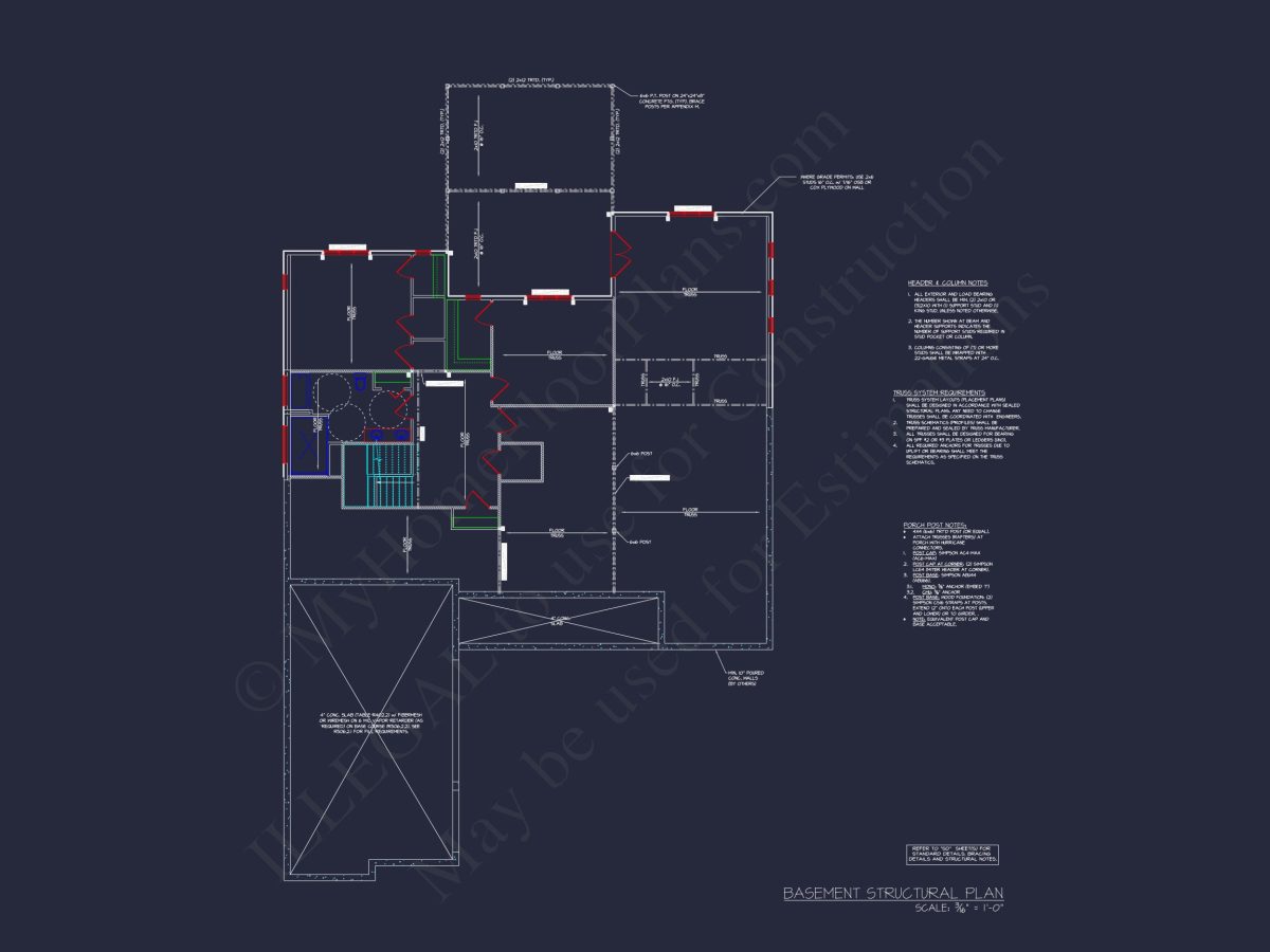 Architectural house Floor Plan with CAD Designs and Blueprint