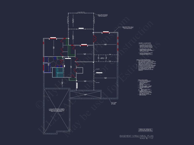 Architectural house Floor Plan with CAD Designs and Blueprint