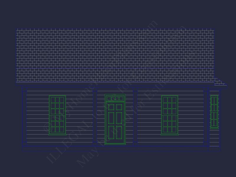 Architectural house Plan with 6 Bedrooms – CAD & Blueprints