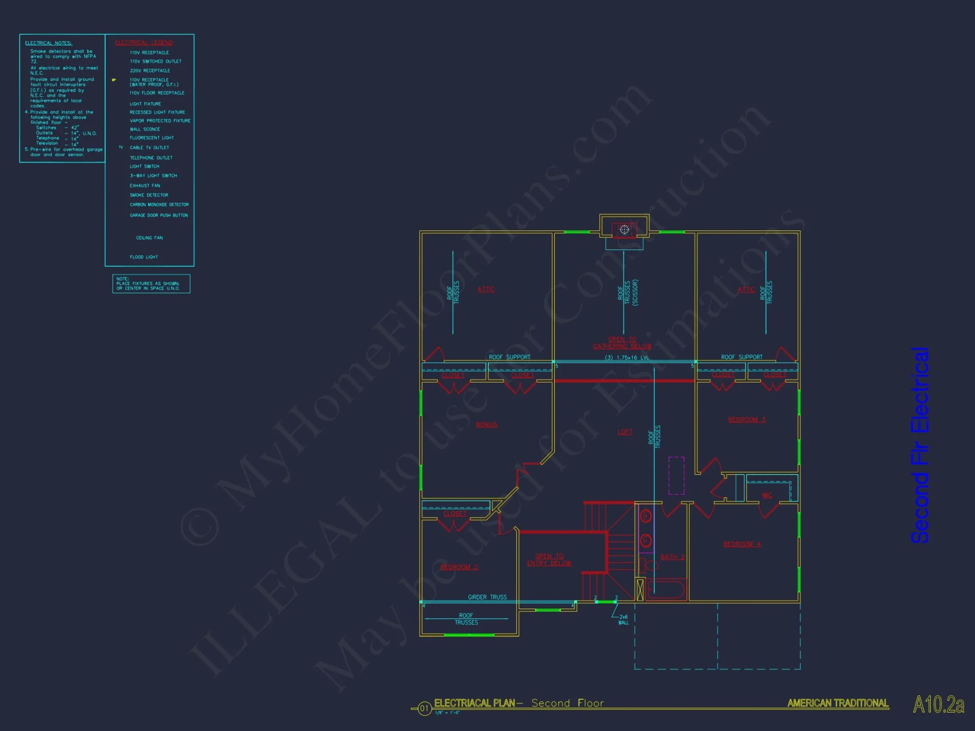 Architectural house Plan with CAD Designs & Floor Blueprints