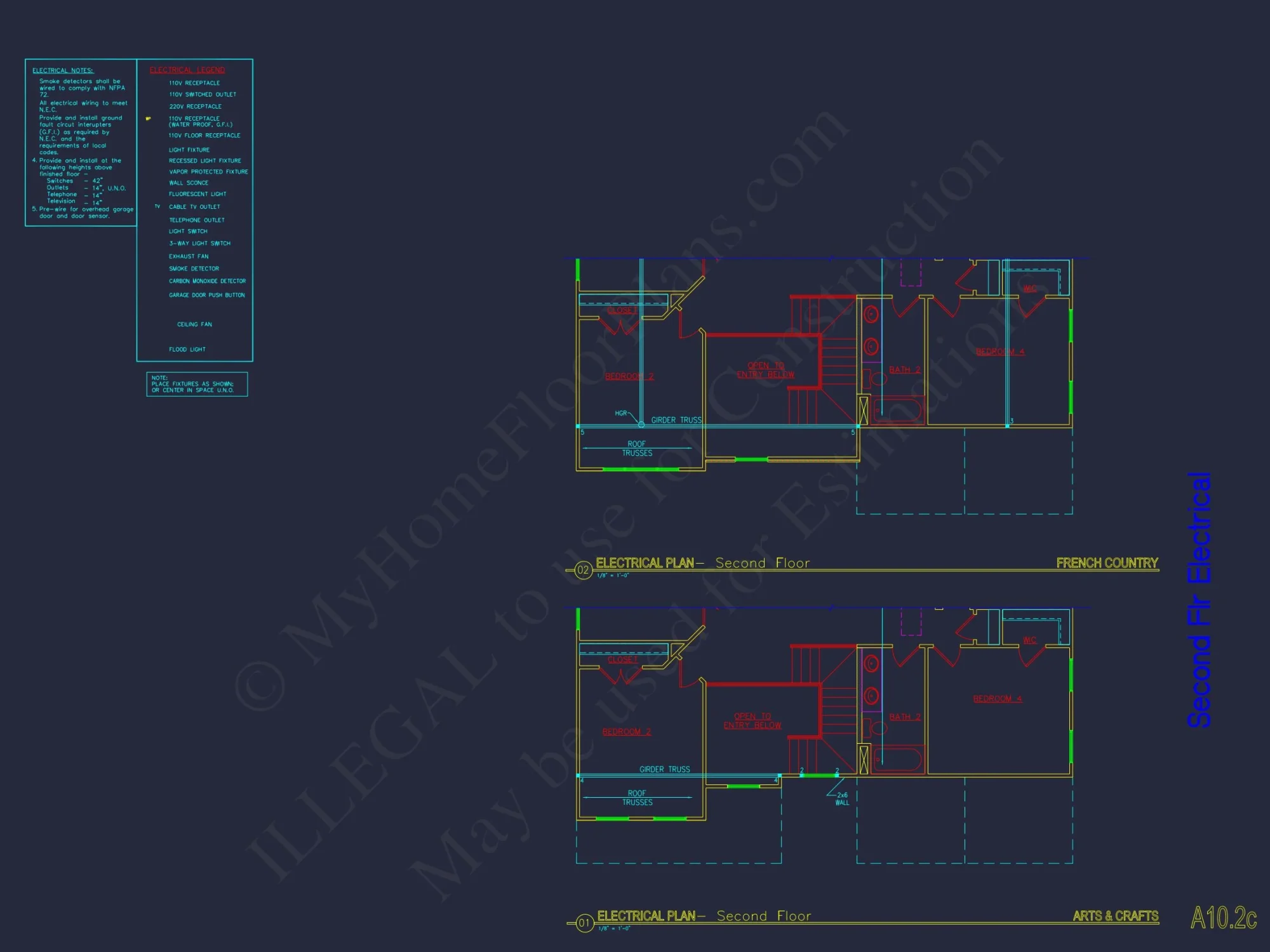 Architectural house Plan with CAD Designs & Floor Blueprints