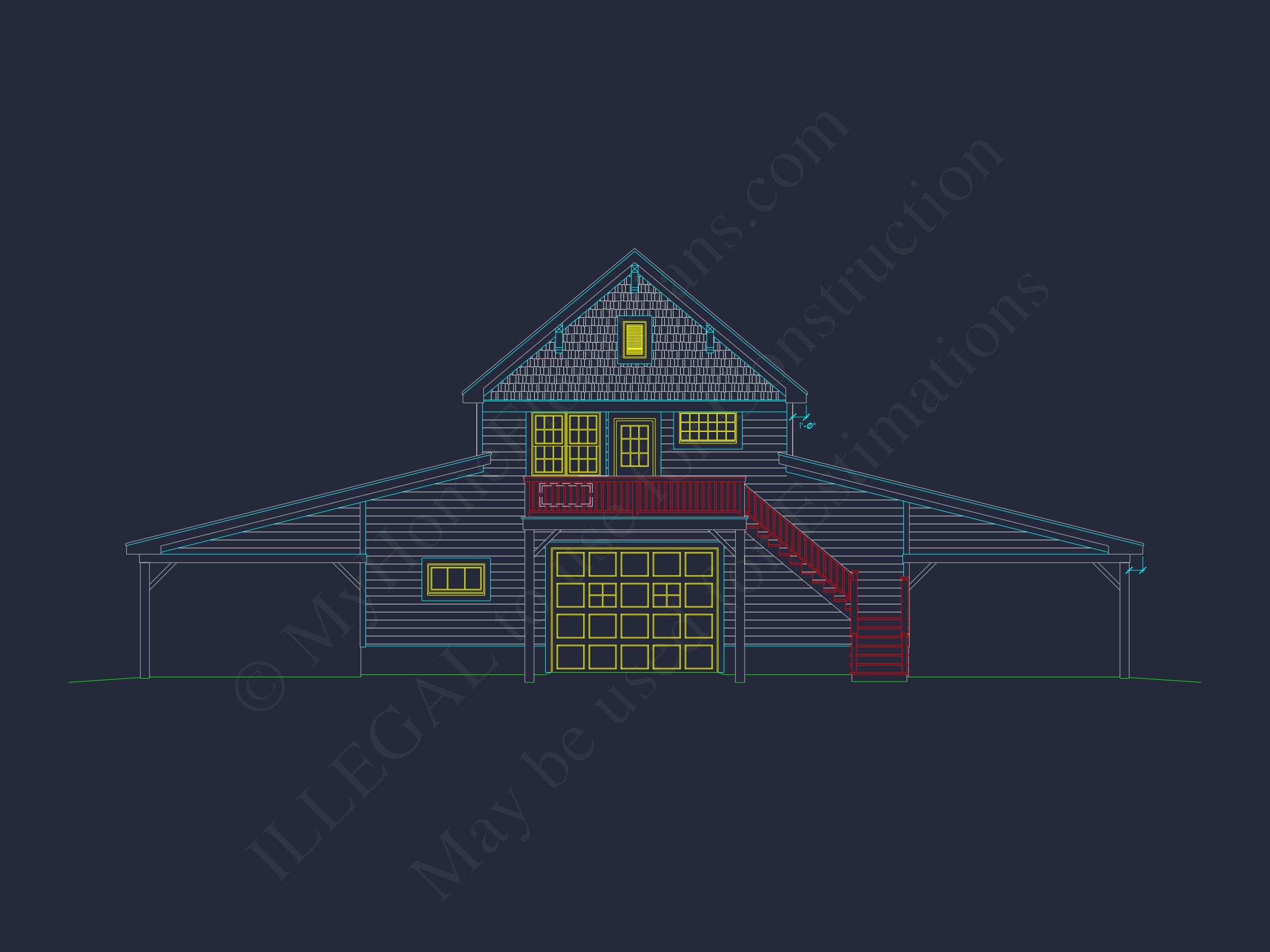 Barn-Style ADU Home Floor Plan with CAD Designs and Blueprints