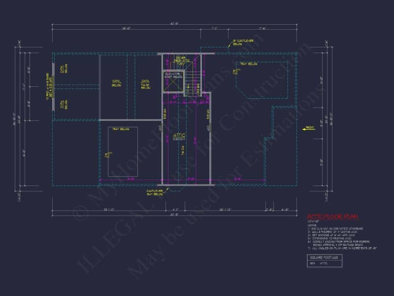 Beach Coastal house Plan with 3 Floors & 4 Bedrooms