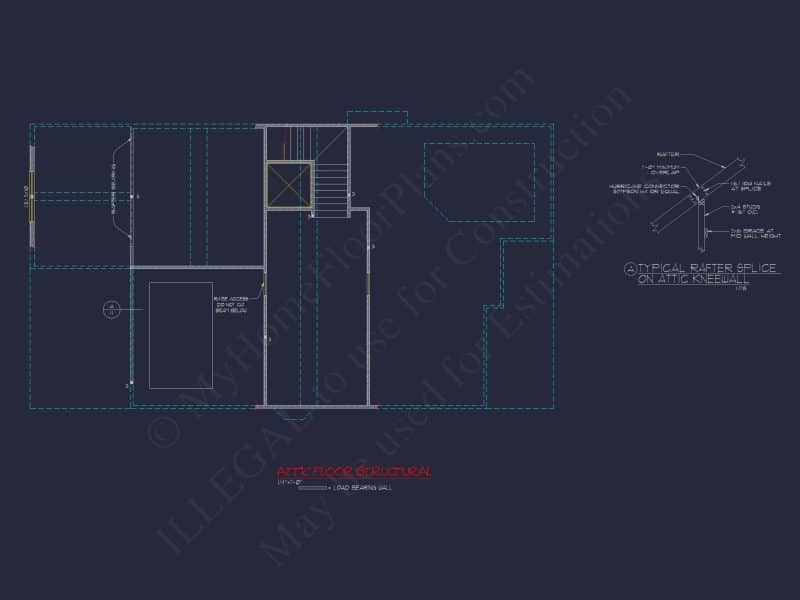 Beach Coastal house Plan with 3 Floors & 4 Bedrooms