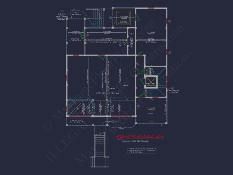 Beach Coastal house Plan with CAD Architecture Designs