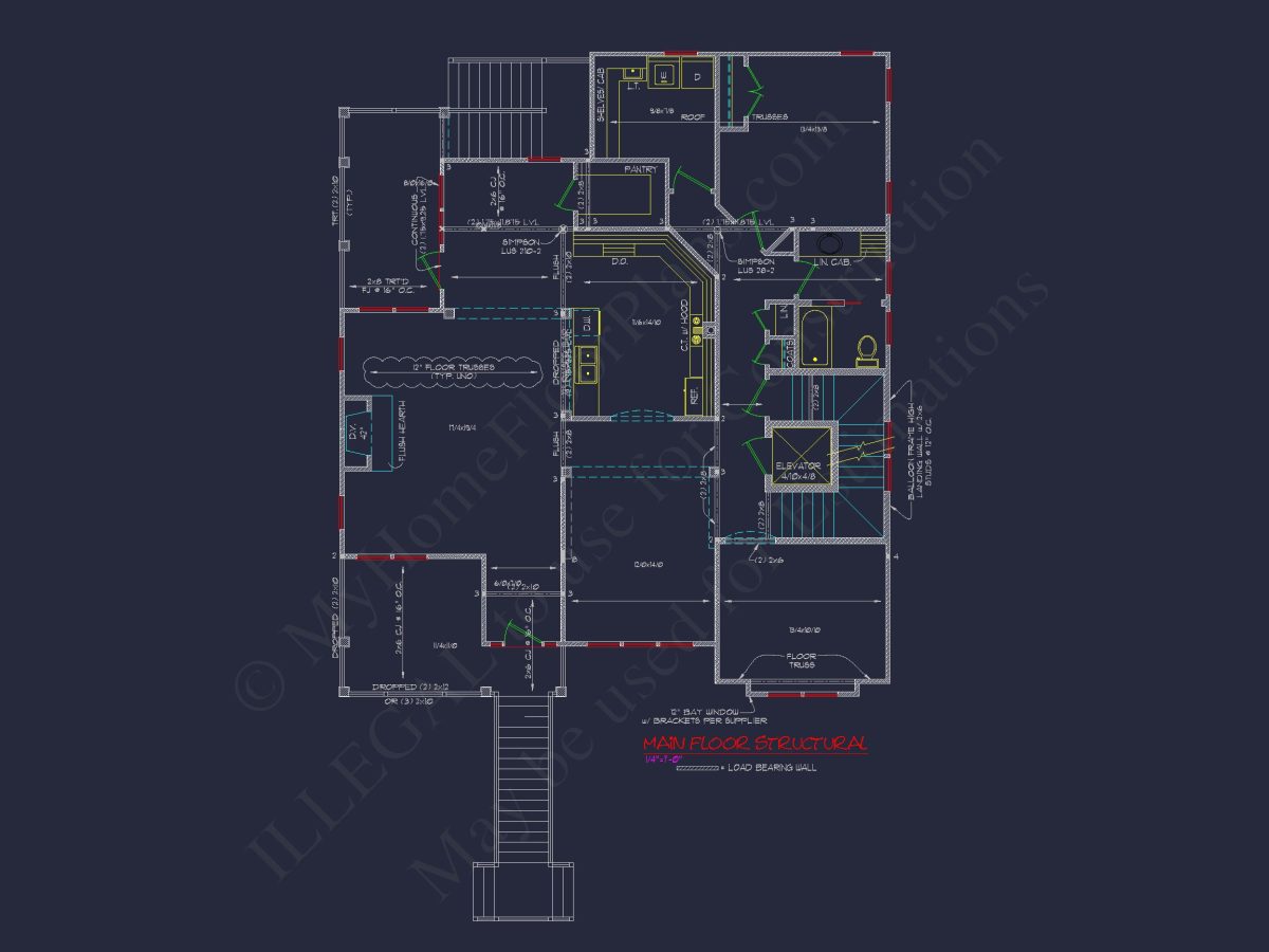 Beach Coastal house Plan with CAD Architecture Designs