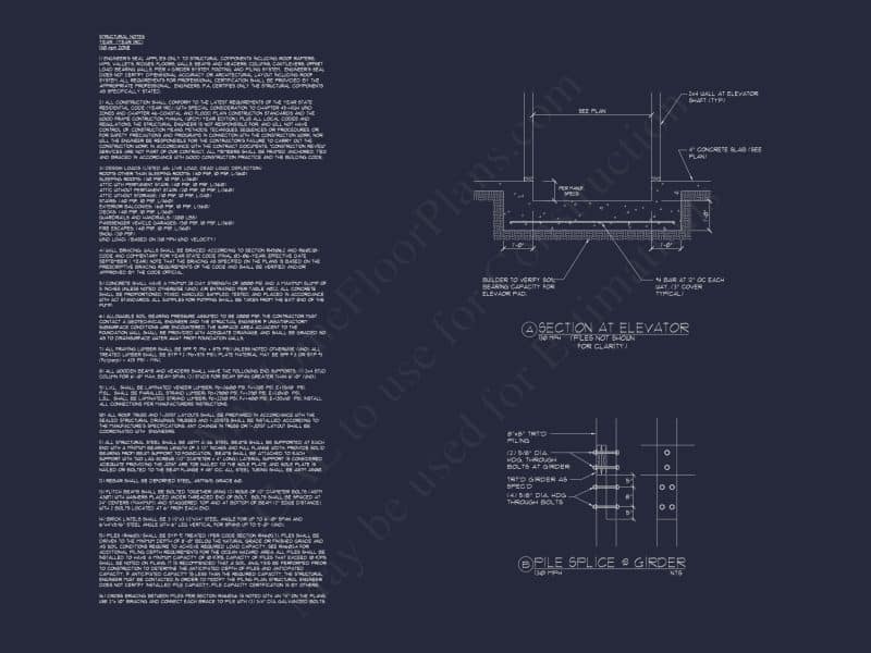 Beach house Architectural Floor Plan with Wrap Around Porch