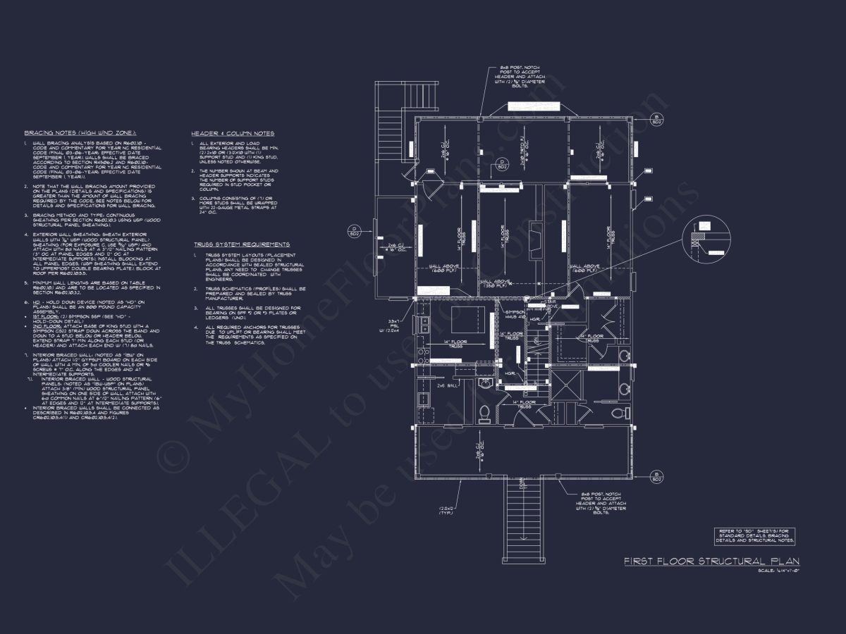 Beach house Blueprint with CAD Designs and Floor Plans