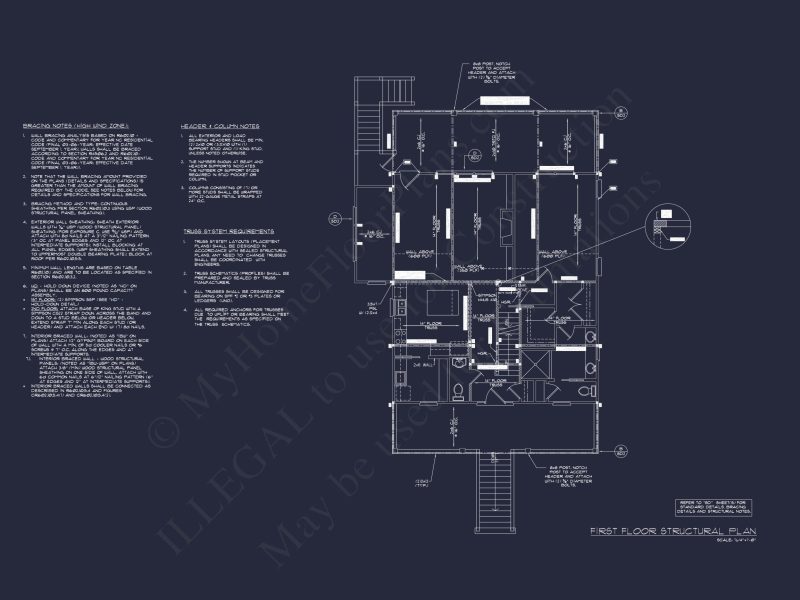 Beach house Blueprint with CAD Designs and Floor Plans