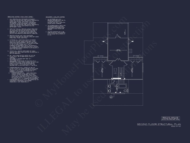 Beach house Blueprint with CAD Designs and Floor Plans