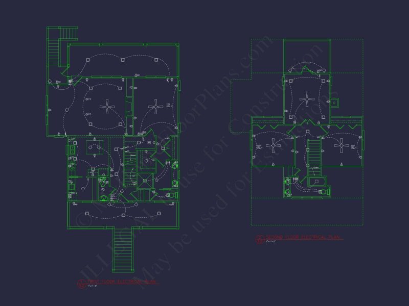 Beach house Blueprint with CAD Designs and Floor Plans